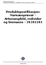 Mareanoprøver - Artsmangfold, individer og biomasse